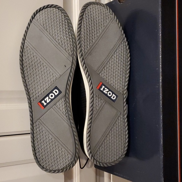 Mens IZOD Flyaway Knit Lace Up Oxford Casual Shoes Size 10 10.5 11 13 Black NWT - Picture 4 of 4